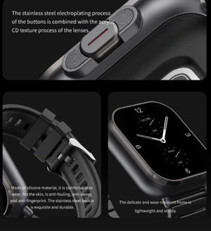 A70 Smart Watch – Square Touch Screen Modern Unisex Wearable