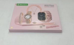 Ritulio A58 Smart Watch 5 in 1 – Men’s Smartwatch + Women’s Quartz Luxury Watch with Jewelry Gift Pack