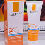 Lareen Anthelios SPF 50+ cream, hydrating sunscreen, UVA UVB protection, ultra-resistant sunscreen, moisturizing sun cream, anti-oxidant sunscreen, daily sun protection, sensitive skin sunscreen, SPF 50+ cream, high-protection sunscreen, lightweight sun cream, non-perfumed sunscreen