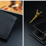 Men's Short Soft Leather Lychee Pattern Multiple Card Slots Wallet